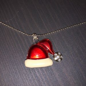 Santa Hat Charm Necklace